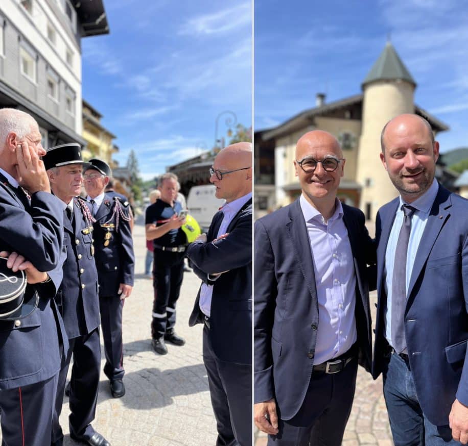 Cérémonie de l'appel du 18 juin à Megève. 18/06/2024.