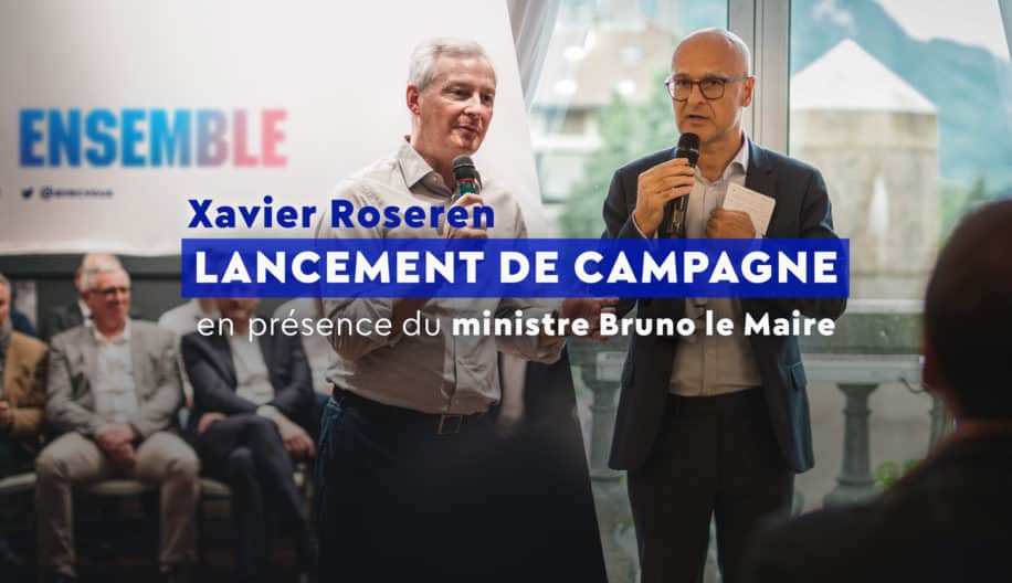 Bruno Le Maire invité par Xavier Roseren pour son lancement de campagne le 14/06/2024